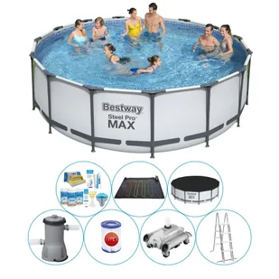 Basen Super Deal - Bestway Steel Pro MAX 457x122 cm Wołowina - Baseny ogrodowe - miniaturka - grafika 1