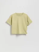 Bluzki dla niemowląt - Reserved - T-shirt z naszywką - zielony - miniaturka - grafika 1