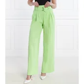 Spodnie damskie - Marc Cain Lniane spodnie | flare fit - miniaturka - grafika 1