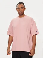Koszulki męskie - Champion T-Shirt 220017 Różowy Standard Fit - miniaturka - grafika 1