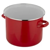 Garnki - Garnek FLORINA Prosty Gładki 22 cm Czerwony - miniaturka - grafika 1