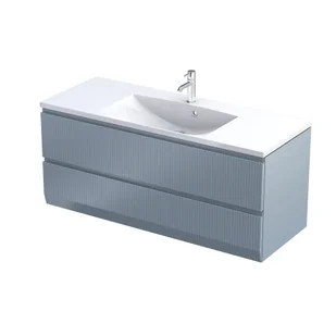 Szafka łazienkowa pod umywalkę Oristo Brylant 120 cm niebieski mat OR36-SD2S-120-16R - Szafki łazienkowe - miniaturka - grafika 1