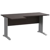 Biurka - Nowoczesne Lewostronne Biurko Narożne Wenge S3-H06 - miniaturka - grafika 1