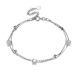 Bransoletka Srebro Próby 925 Do Swarovski Cyrkonie - Bransoletki - miniaturka - grafika 1
