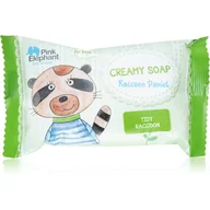 Kosmetyki kąpielowe dla dzieci - Pink Elephant Boys mydło w kostce dla dzieci Raccoon Daniel 90 g - miniaturka - grafika 1