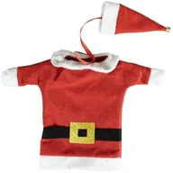 Ozdoby bożonarodzeniowe - Ubranko na butelkę Mikołaj - miniaturka - grafika 1