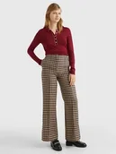 Bluzki damskie - Sweter damski Tommy Hilfiger Crest Classic Polo Shirt Ls bluzka z długim rękawem polo-L - miniaturka - grafika 1