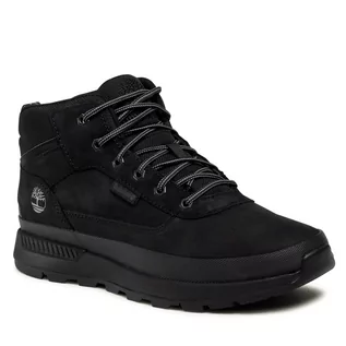 Buty trekkingowe damskie - Timberland Trekkingi Field Trekker Mid TB0A2FAS015 Black Nubuck - grafika 1