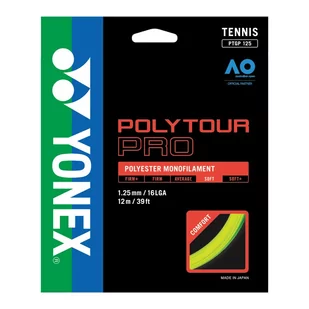 Naciąg Tenisowy Yonex Poly Tour Pro 1.25 - Żółty - Tenis ziemny - miniaturka - grafika 1