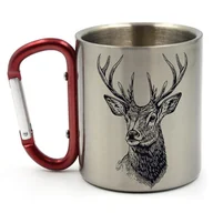 Kuchnia turystyczne i akcesoria - Kubek z nadrukiem Jelenia, Metalowy Kubek z Karabińczykiem, 300ml - miniaturka - grafika 1