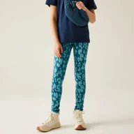 Spodnie i spodenki dla dziewczynek - Regatta Legginsy dziecięce ocieplane Barlia Winter Niebieski, Rozmiar: 176 cm - miniaturka - grafika 1