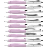 Długopisy - Schneider 135328 Haptify długopis (grubość kreski M, kolor wkładu: niebieski) 10 sztuk, biało-liliowy - miniaturka - grafika 1