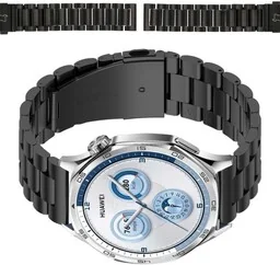 Bizon Pasek ze stali nierdzewnej do smartwatcha, Strap Watch Aura, QuickRelease 22 mm, czarny - Akcesoria do smartwatchy - miniaturka - grafika 1