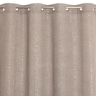 Zasłony - Zasłona GIA na przelotkach 135 x 240 cm natural/złoty - miniaturka - grafika 1