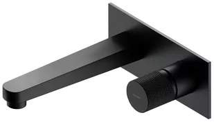 Omnires Contour Bateria umywalkowa ścienna antracyt CT8015AT - Baterie umywalkowe - miniaturka - grafika 1