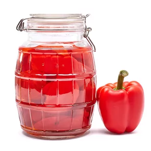 Tadar SŁOIK BECZKA Z KLIPSEM 1,8 L SZKŁO 5907558798746 - Pojemniki kuchenne - miniaturka - grafika 1