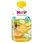 Przekąski dla dzieci - HiPP, mus owocowy, mango i banany z kaszką manną, po 6 miesiącu, 100 g - miniaturka - grafika 1