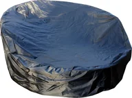 Pokrowce na meble ogrodowe - Mucola pokrowiec ochronny na meble ogrodowe plandeka zestaw kanapa sofa stół odporny na warunki atmosferyczne czarny - wyspa słoneczna 182x76 - miniaturka - grafika 1