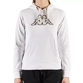 Koszulki i topy damskie - Kappa Damska koszulka z logo Belle Slim, biały/szary Md Mel, XL - grafika 1