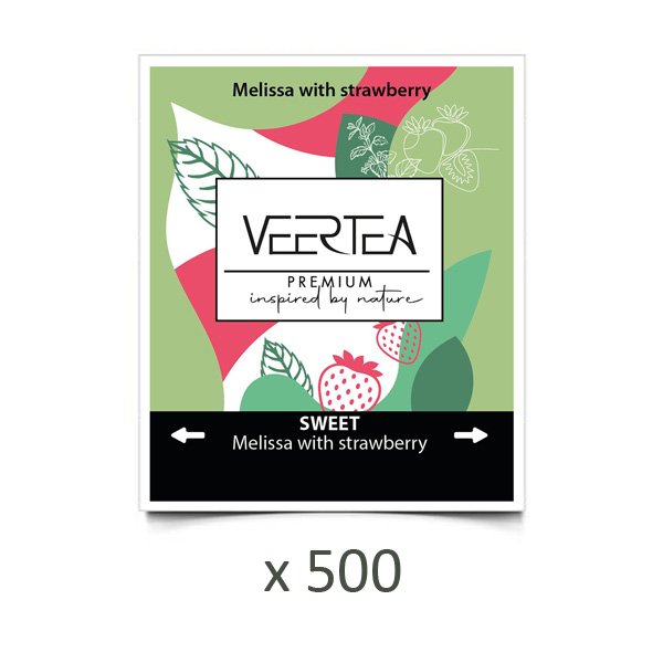 Herbata Veertea Melissa z truskawką w kopertach 500 saszetek