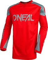 Odzież motocyklowa - O'NEAL Dżersej, enduro motocross, oddychający materiał, maksymalna swoboda ruchów, przedłużone plecy, jersey Matrix Ridewear dla dorosłych, czerwony/szary, L - miniaturka - grafika 1