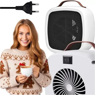 Grzejnik elektryczny farelka termowentylator mini 500W nagrzewnica ogrzewacz biurkowy do kontaktu Alogy biały - Pozostałe akcesoria do telefonów - miniaturka - grafika 16