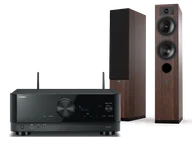Kino domowe - Yamaha RX-V4A (czarny) + Tesi 5 (mokka) - miniaturka - grafika 1