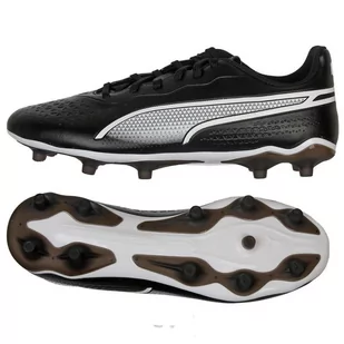 Buty piłkarskie Puma King Match FG/AG M 107570-01 czarne czarne - Piłka nożna - miniaturka - grafika 1