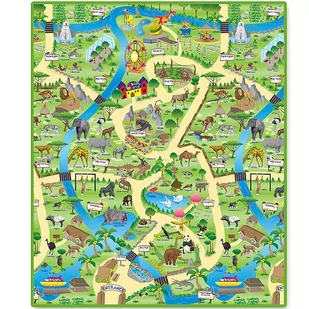 Anek, Mata Zoo 120cmx100cmx3mm - Maty edukacyjne - miniaturka - grafika 1