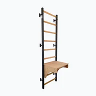 Wyposażenie sportowe i gimnastyczne - Drabinka gimnastyczna BenchK 712B black matte/oak WYSYŁKA W 24H 30 DNI NA ZWROT - miniaturka - grafika 1
