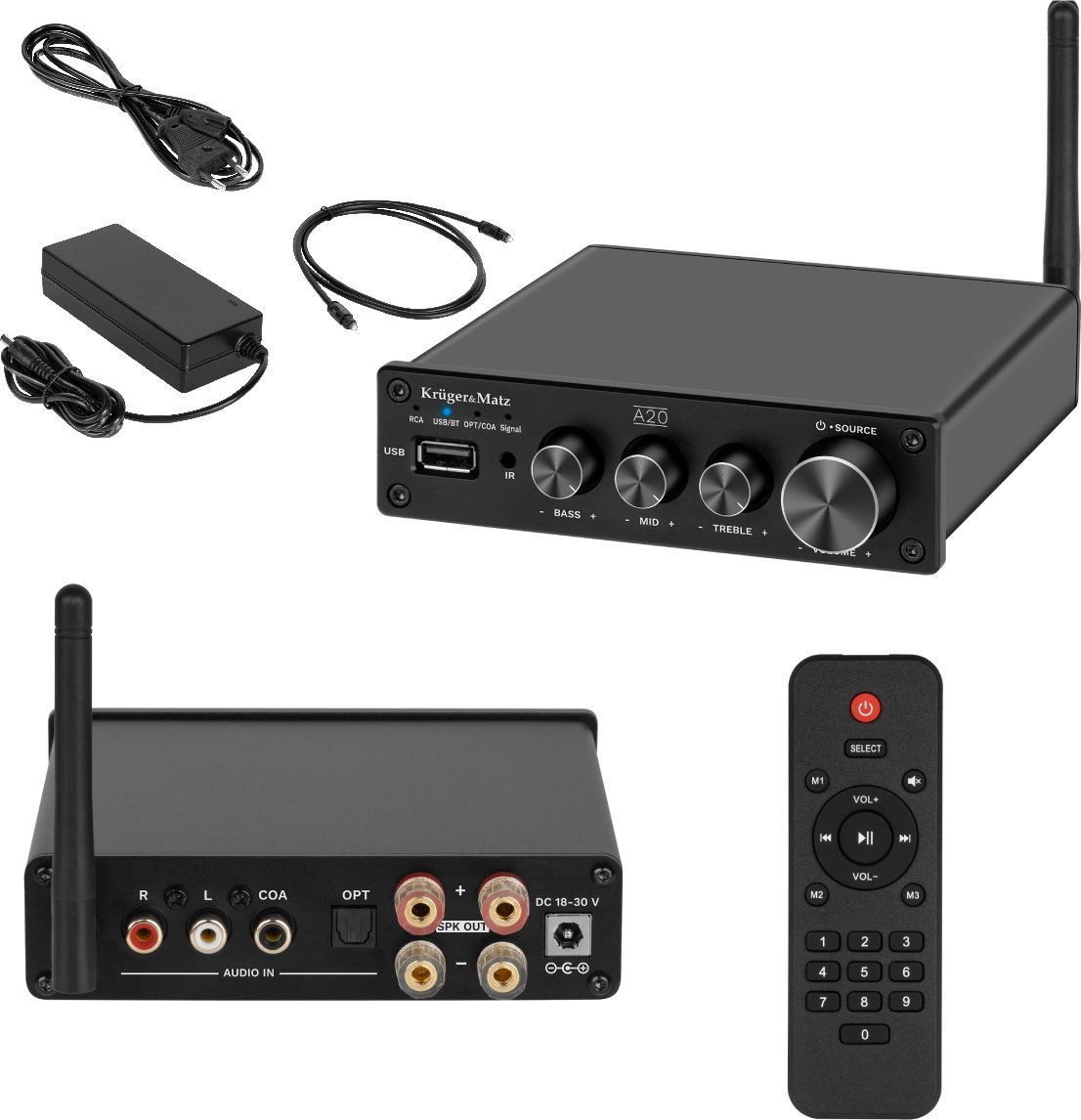 Kruger&Matz KRUGER&MATZ A20 Wzmacniacz stereo