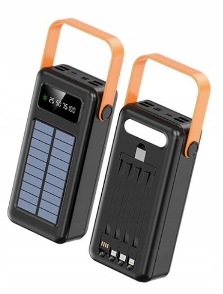 POWER BANK SOLARNY 30000 mAh ŁADOWARKA 7 USB + LAMPA