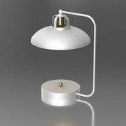 Lampy stojące - Lampa stołowa Felix, biała/złota - miniaturka - grafika 1