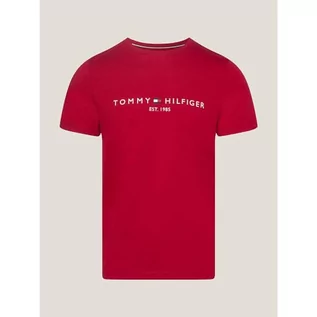 Koszulki męskie - Tommy Hilfiger Koszulka męska Tommy Logo Tee S/S, Royal Berry, M - grafika 1