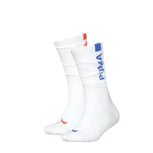 PUMA Damskie skarpety Slouch Hosiery, biały/niebieski., 39-42 EU - Skarpetki damskie - miniaturka - grafika 1