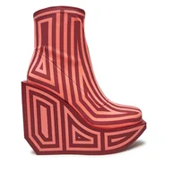 Botki damskie - Botki United Nude Wa Bootie Hi 1087983182 Czerwony - miniaturka - grafika 1