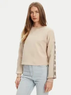Bluzy damskie - Guess Bluza V3BQ16 KB3P2 Beżowy Regular Fit - miniaturka - grafika 1