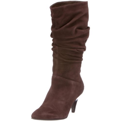 Buffalo London 109708 13184-627 KID SUEDE BLACK 01, kozaki damskie, brązowy - Braun Brown 50-37 EU