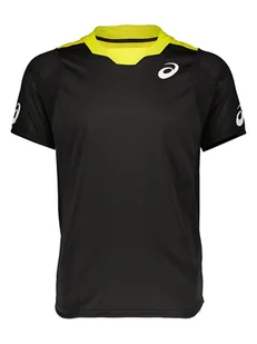 asics Koszulka sportowa w kolorze żółto-czarnym - Koszulki sportowe męskie - miniaturka - grafika 1