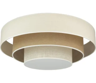 Duolla - LED Plafon LUNETA LED/26W/230V śr. 60 cm 4000K kremowy/brązowy - Lampy sufitowe - miniaturka - grafika 1