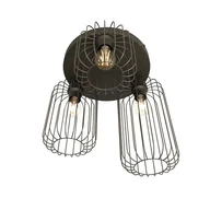 Oprawy, klosze i abażury - Lampa sufitowa BARN PREM 3xE27 - czarny - miniaturka - grafika 1