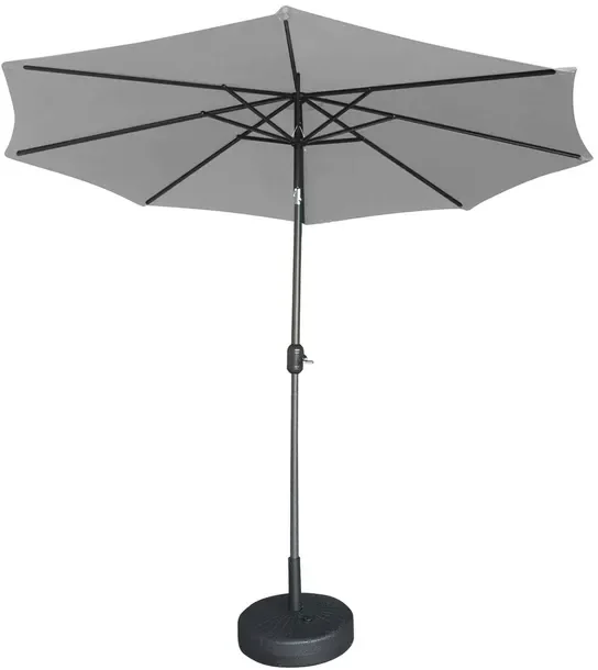 PARASOL OGRODOWY SKŁADANY Rino Garden Polegarde SZARY [300cm] ŁAMANY DUŻY