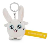 Plecaki - NICI 62042 breloczek do kluczy z króliczkiem zawsze przy Tobie, 5 cm, biały towarzysz do plecaka lub torby, uchwyt na klucze dla małych i dużych 62042 - miniaturka - grafika 1