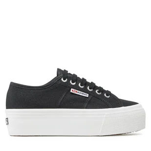 Tenisówki Superga 2790 Platform S9111LW Czarny - Trampki damskie - miniaturka - grafika 1