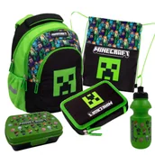 Zestawy szkolne - Zestaw Szkolny 5-Elementów Dla Chłopca Minecraft Steve Creeper Astra - miniaturka - grafika 1