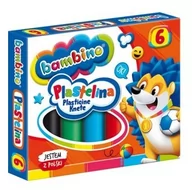 Masy plastyczne - St.Majewski Plastelina BAMBINO, 6 kolorów - miniaturka - grafika 1