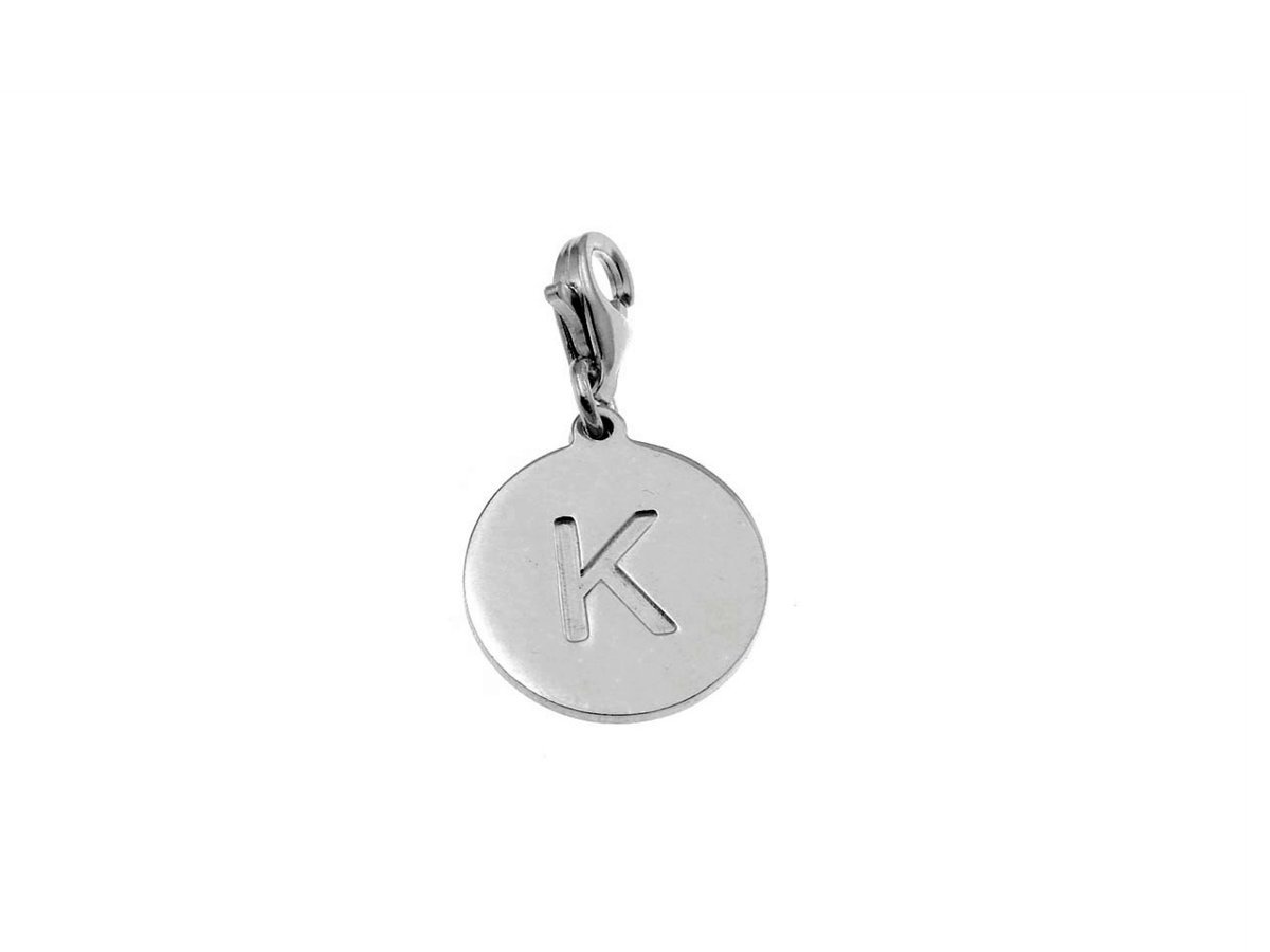 Charms literka K na kółku VERONA (YES Biżuteria)