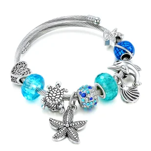 Bransoletka modułowa Charms Beads Morska Delfin - Bransoletki - miniaturka - grafika 1