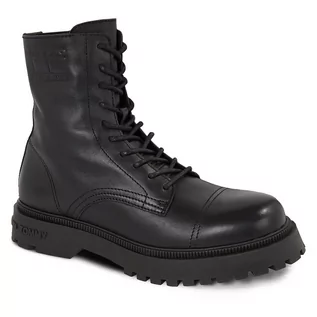 Botki męskie - Trzewiki Tommy Jeans Tjm Casual Boot EM0EM01244 Black BDS - grafika 1