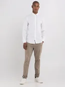 Koszule męskie - camicie uomo replay m4028.000.80279a 001 white - miniaturka - grafika 1